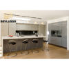 Soylusso kitchen prefab knock down contemporary style exclusive design uv lacquer modular modern kitchen furniture - Image 6