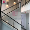 Apartment Wooden Stair Floating Straight Staircase With Glass Railing - Image 2