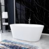 Bathroom White Freestanding Bath Tub Modern Acrylic Bathtub - Image 5