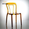 Black transparent wedding party chair hotel furniture clear plastic chair for hotel wedding activity