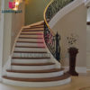 Cheap Design Walnut Slab Granite Loft Indoor Folding Wood Stairs Floating And Straight Stairs Staircase - Image 4