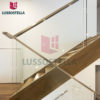 Custom Available China Factory New House Indoor Use Wooden Steel Staircase