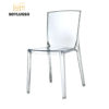 Home furniture bedroom transparent chair single seat resin plastic chair for bedroom home - Image 2