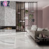 LUSSO Ceramic unique 1200x2400mm agate jade glazed polished CARRARA large format hotel porcelain slab