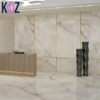 LUSSO Ceramic unique 1200x2400mm white jade glazed polished CARRARA large format hotel porcelain slab