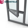 LUSSOSTELLA New Aluminium Folding Sliding Alu Glass Patio Doors Casement Window Aluminum Alloy Doors And Windows
