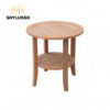Round shape wooden table hotel restaurant dining table hotel dinning room table set - Image 2