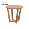 Round shape wooden table hotel restaurant dining table hotel dinning room table set - Image 6