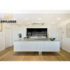 SOYLUSSO Manufacturer Wholesale High End Modular Ready Made Modern Pantry Wooden White Lacquer Kitchen Cabinet Near Me