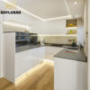SOYLUSSO New Zealand Style Bespoke Mdf Termite Proof White Lacquer Modular Kitchen Cabinet Doors - Image 5