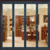 heavy series style popular style aluminum glass powder coated folding door