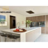 Italian modern design ready made waterproof bespoke module kitchen island cabinets luxury wooden cupboard kitchen