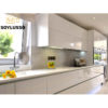 China kitchen furniture wholesaler prefab compact double sided white uv lacquer modern modular kitchen cabinet - Image 2