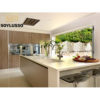 Italian modern design ready made waterproof bespoke module kitchen island cabinets luxury wooden cupboard kitchen - Image 2