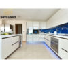 China manufacturer prefab modern shaker waterproof high end white uv lacquer new model flat pack kitchen cabinet - Image 5