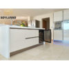 China manufacturer prefab modern shaker waterproof high end white uv lacquer new model flat pack kitchen cabinet - Image 3