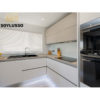 Soylusso kitchen outlet residential design prefab particle board grey simple kitchen cabinets modern - Image 4