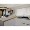 Soylusso kitchen outlet residential design prefab particle board grey simple kitchen cabinets modern