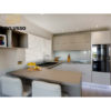 Soylusso kitchen outlet residential design prefab particle board grey simple kitchen cabinets modern - Image 3
