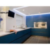 Italian high end knock down custom particle board waterproof rta readymade navy kitchen cabinets - Image 2