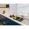 Italian high end knock down custom particle board waterproof rta readymade navy kitchen cabinets - Image 5