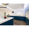 Italian high end knock down custom particle board waterproof rta readymade navy kitchen cabinets - Image 4