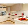 American style luxurious furniture cheap complete U shaped white matte MDF ready made modern modular kitchen cabinet designs - Image 6