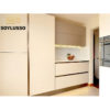 American style luxurious furniture cheap complete U shaped white matte MDF ready made modern modular kitchen cabinet designs - Image 4