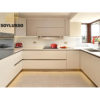 American style luxurious furniture cheap complete U shaped white matte MDF ready made modern modular kitchen cabinet designs