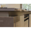 Waterproof modern design MDF lacquer beige kitchen cabinets - Image 2