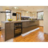 Waterproof modern design MDF lacquer beige kitchen cabinets