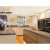 Waterproof modern design MDF lacquer beige kitchen cabinets - Image 4