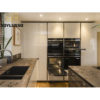 Waterproof modern design MDF lacquer beige kitchen cabinets - Image 3