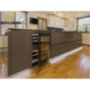 Waterproof modern design MDF lacquer beige kitchen cabinets - Image 6